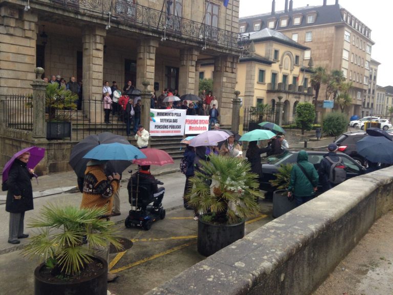 Nova protesta dos xubilados de Ribadeo polas pensións