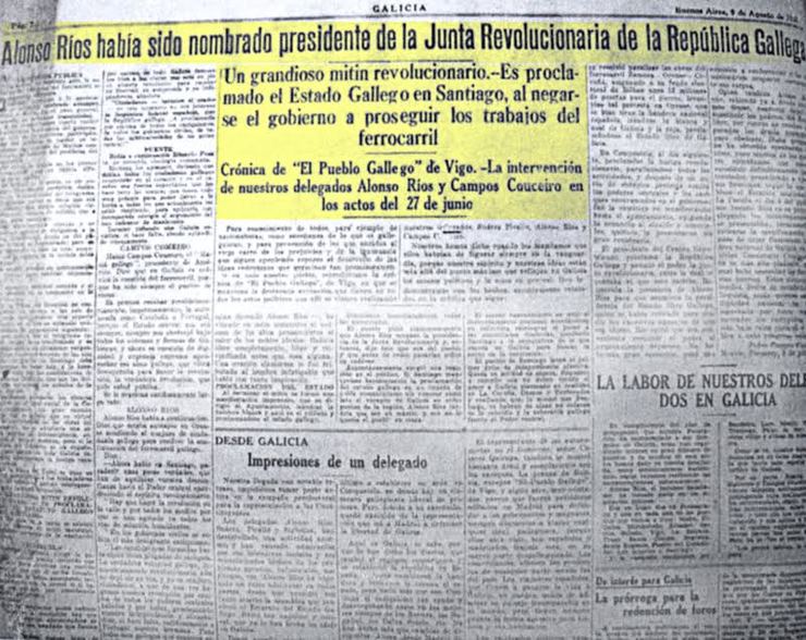 A breve historia da primeira República Galega