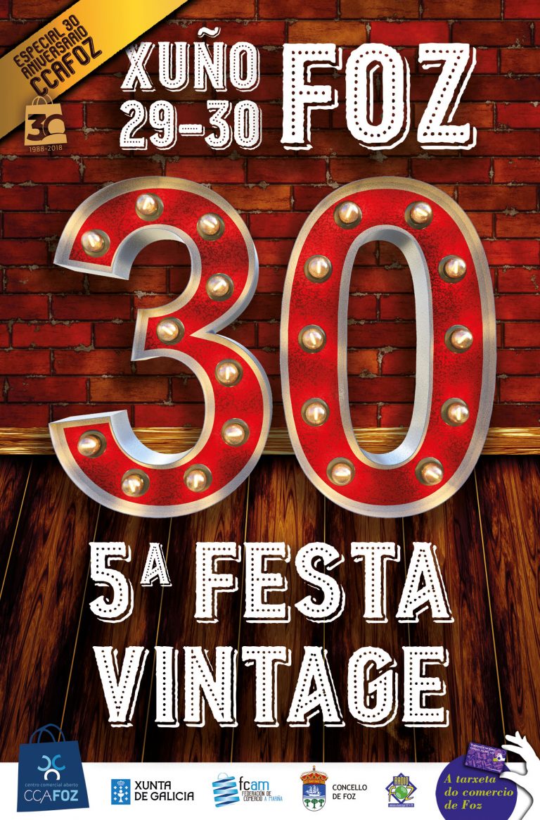 A Festa Vintage de Foz sorteará 1.000 euros en vales de compra