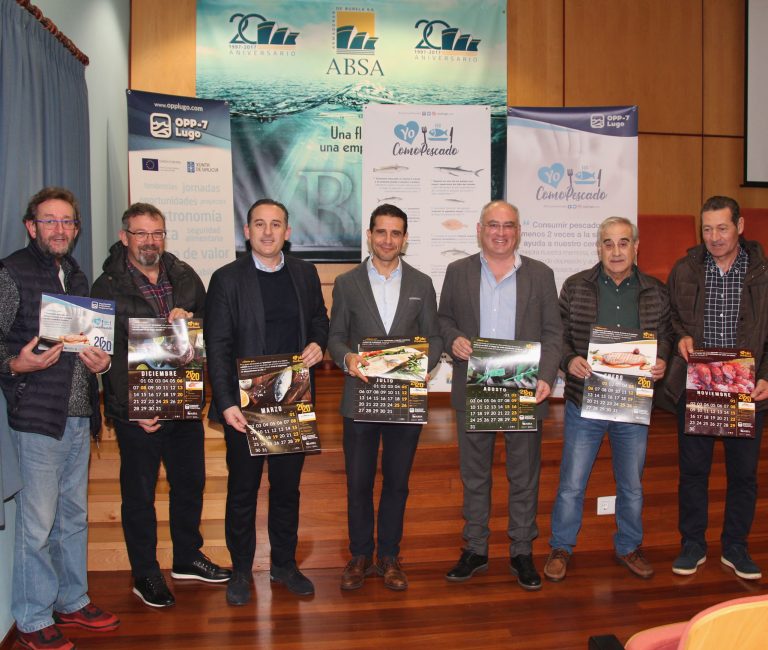 A OPP Lugo presenta un calendario que conciencia sobre os beneficios do consumo de peixe para a saúde