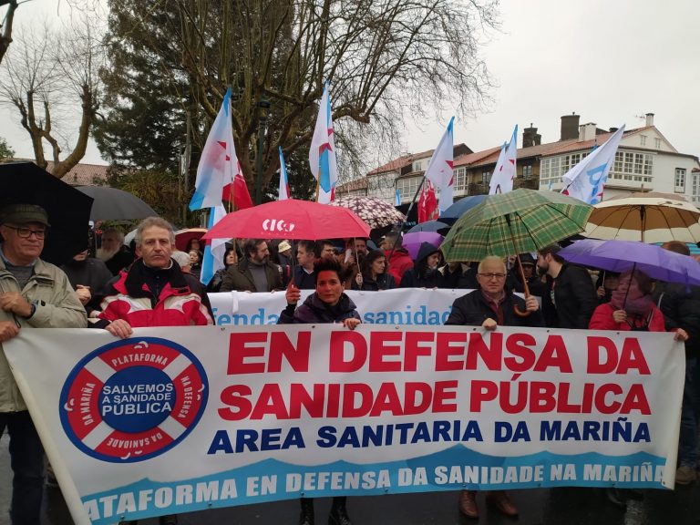 A Mariña clama pola sanidade pública na manifestación de Compostela