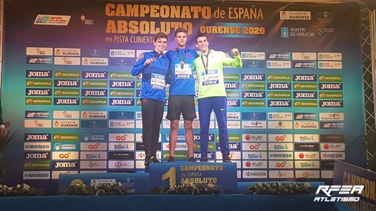 Adrián Ben, subcampión de España indoor nos 800 metros