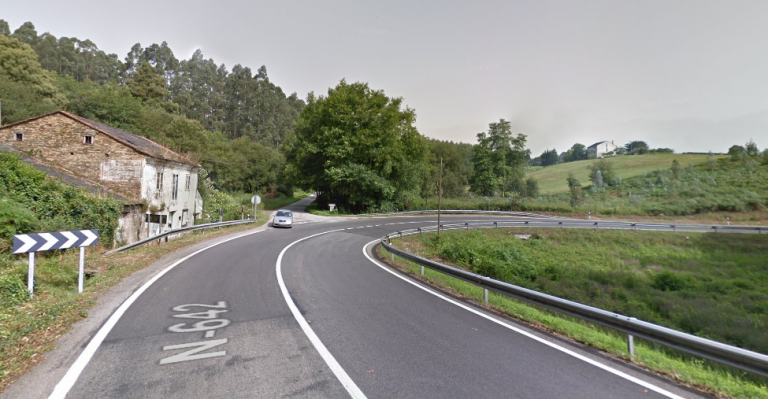 A N-642 entre Ribadeo e Porto segue un ano máis entre os treitos de estrada máis perigosos de España