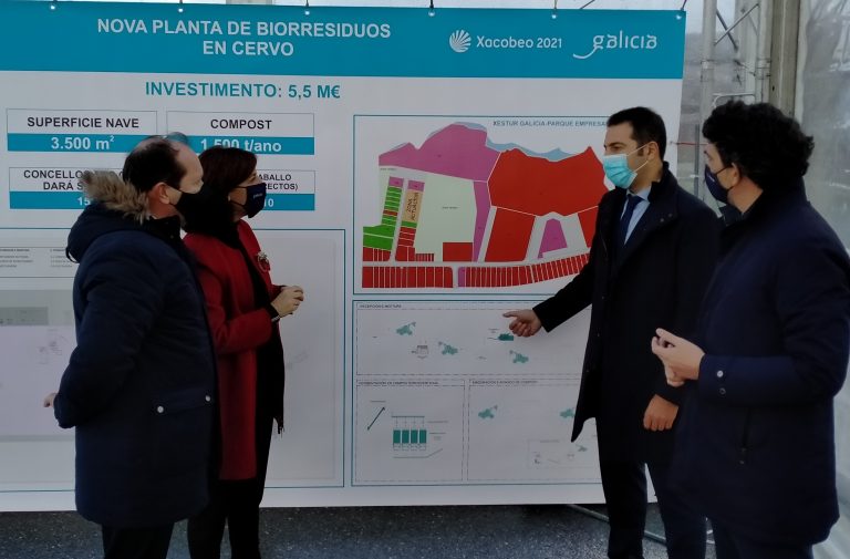 Cervo albergará a terceira planta de biorresiduos de Galicia, que servirá a 15 municipios da Mariña e Ortegal