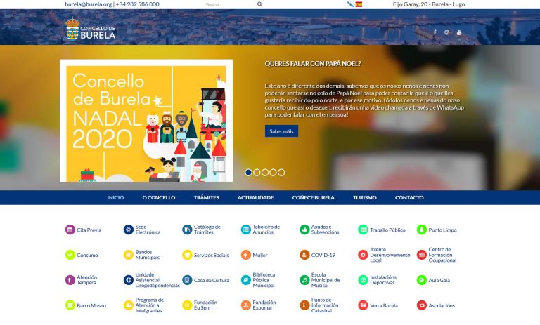 Burela estrea nova web municipal, que convida a redescubrir a vila