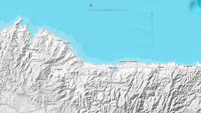 A Mariña, epicentro dun dos catro terremotos rexistrados en Galicia en 24 horas