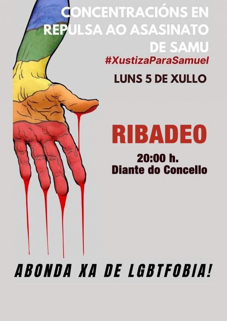 Varias localidades da Mariña súmanse ás manifestacións de rexeitamento do asasinato de Samuel Luiz