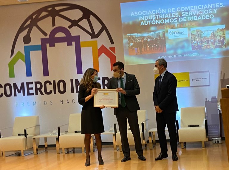 ACISA Ribadeo recibe o accésit honorífico na entrega dos Premios Nacionais de Comercio Interior 2021