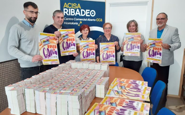 ACISA Ribadeo repartirá 15.000 premios na Campaña Rasca e Gaña para fomentar o comercio local