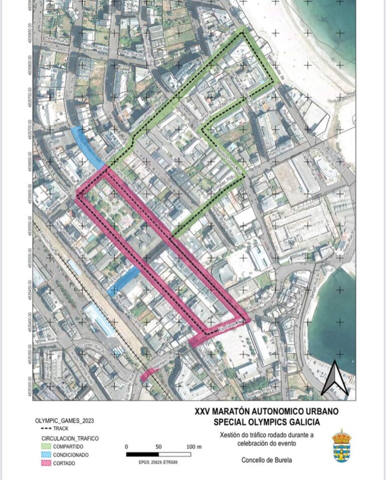 O XXV Maratón Urbano Special Olympics deixará cortadas algunhas rúas en Burela