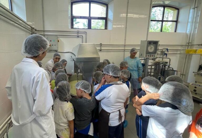 Alumnado do Colexio Sagrado Corazón de Ribadeo asistiu aos obradoiros de queixo