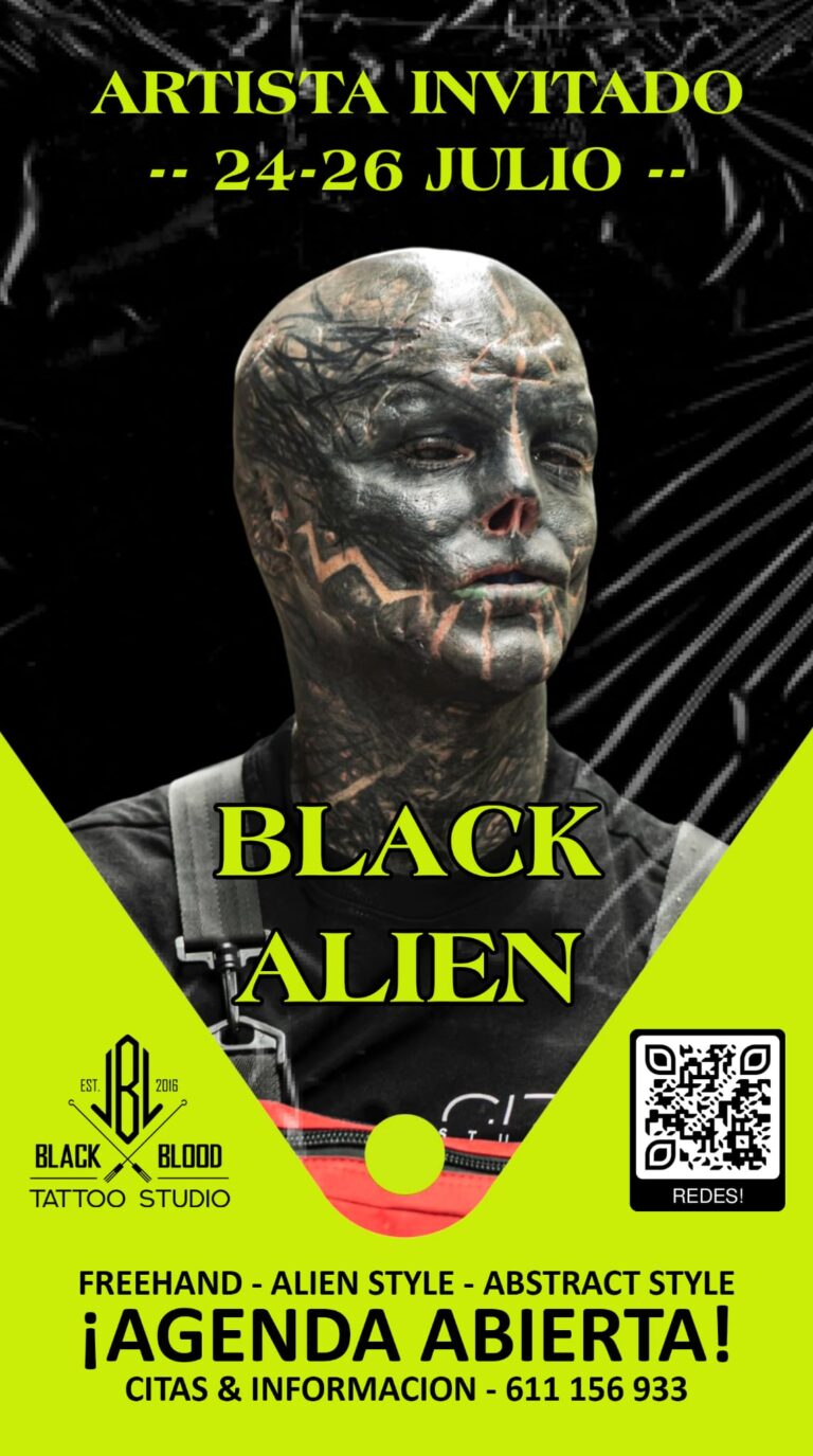 Black Alien, o home máis modificado do mundo está en Ribadeo