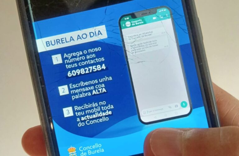 Nace ‘Burela ao Día’, nova canle de información municipal por Whatsapp para os veciños