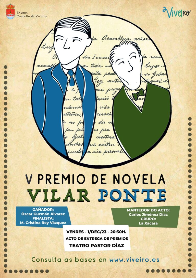 O Concello de Viveiro entrega o V Premio de Novela Villar Ponte este venres