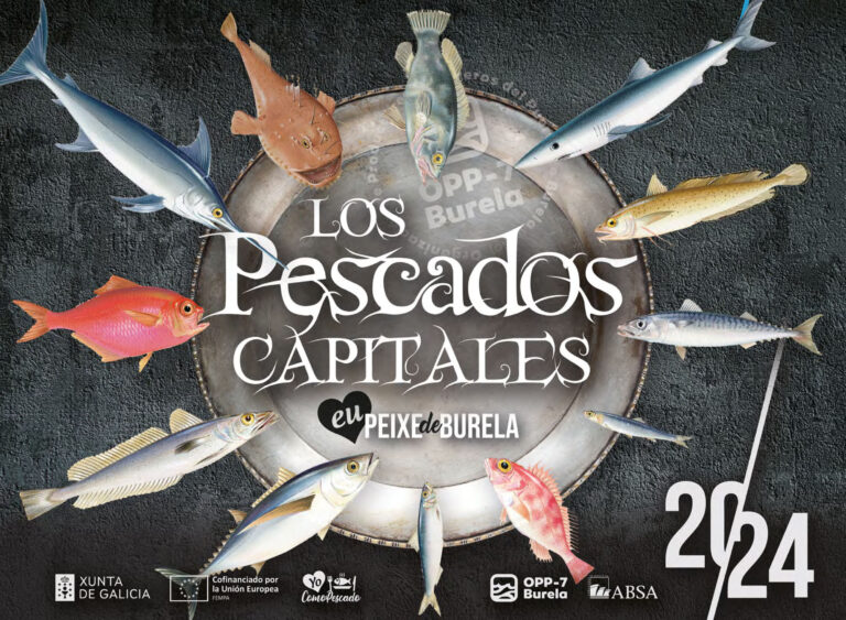 A OPP Burela lanza o calendario “12 pescados capitales” para o 2024